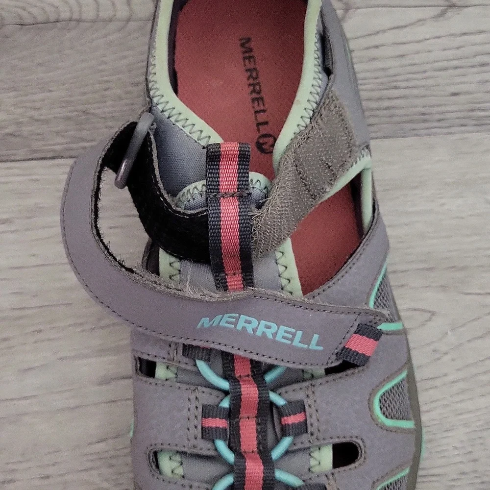 Merrell Hyrdo H20 Womens 5M Hiking Sandal Leather Waterproof‎ Adustable Strap